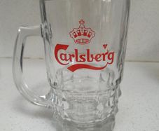 Vintage 1960's Carlsberg Red Crown Logo Tankard
