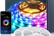 LED Strip Lights 40M Music Sync Color Changing RGB LED Strip with Remote &amp; App Control, Built-in Mic, RGB Rope Lights [Energy Class A+]
