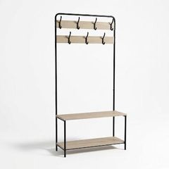 Hallway Coat Rack & Shoe Bench