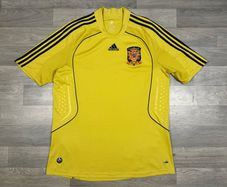 Vintage 2007 Adidas Spain Away Jersey Shirt Mens XL