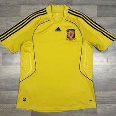 Vintage 2007 Adidas Spain Away Jersey Shirt Mens XL