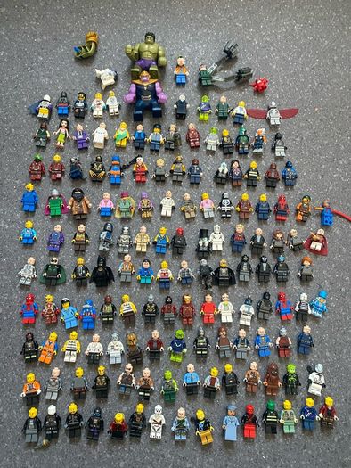 LEGO Mini Figures Star Wars Ninjago Marvel Superhero Spider Man Batman Hulk Iron Man Mickey Mouse