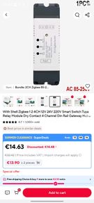Zigbee relay two channel