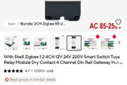 Zigbee relay two channel