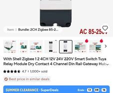 Zigbee relay two channel