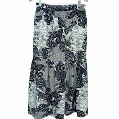 Leaf-print Summery plus-size maxi skirt NWT