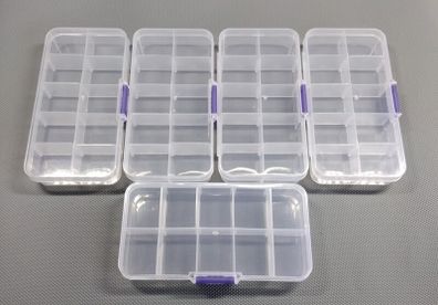Compartment storage boxes (5pcs)