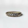 9ct Yellow Gold Five-Stone CZ Ring Image 2