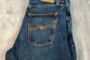 Nudie Jeans Steady Eddie Mens Jeans W31 L32 Blue Slate Denim Straight