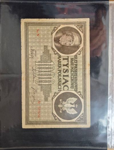 Old Polish banknotes from 1919 to 1994