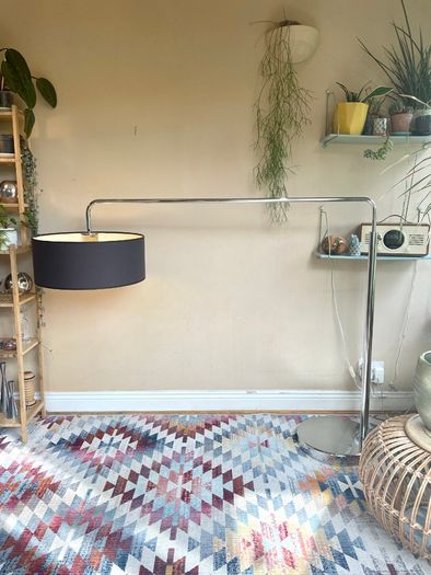 Danish Arc Chrome Floor Lamp, Bo Concept