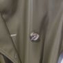 Topshop green vinyl trench coat Image 3