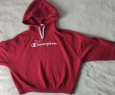 Red Champion Hoodie Size L