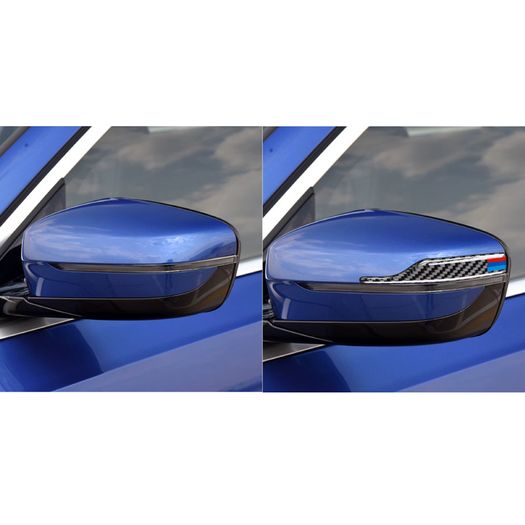 For BMW Car 1 2 3 4 5 7 series X3 X4 X5 X6 Carbon Fiber Rearview Mirror Anti-rub Strip Protector Anti-collision Sticker