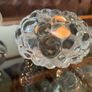 Orrefors Sweden Raspberry Clear Crystal Glass Votive Candle Holder Anne Nilsson 1980s Image 10