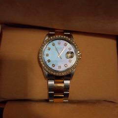 Rolex Oyster DateJust 18ct & S/S Diamond Watch