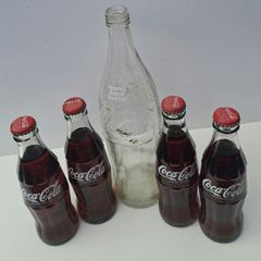Set of Coke Cola Glass Bottles