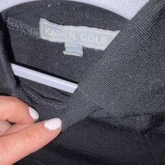 Black polo top fitted