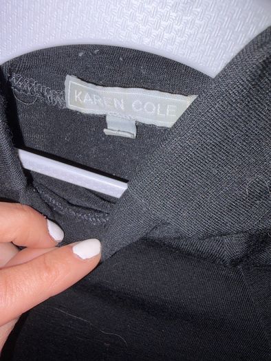 Black polo top fitted