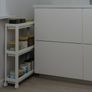 IKEA Shelves/Trolley, white, 54x18x71 cm Image 2