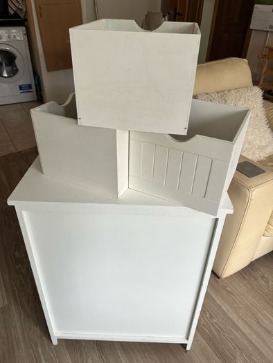 White Storage Unit Drawers