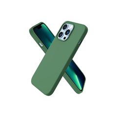 Liquid Silicone Shockproof Case For iPhone 13 Pro Luxury Soft Phone Cover Green New - FHT2IP13PLK