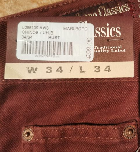 men's marlboro chino rust colour
