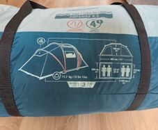 Camping set including tent, 2 chairs, 2 beds,pontoon