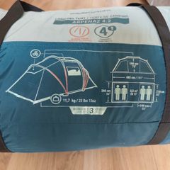 Camping set including tent, 2 chairs, 2 beds,pontoon