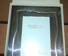 New in box Belleek silverware frame