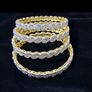 Double tone 4 bangles - Zircon - New Image 5