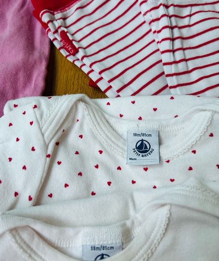 Petit Bateau and Marks & Spencer baby girl clothing bundle