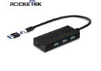 Rocketek USB 3.1 (Type-C & Type-A) USB 3.0 Hub & SD/TF Card Reader (Brand New/Warranty)
