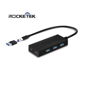 Rocketek USB 3.1 (Type-C & Type-A) USB 3.0 Hub & SD/TF Card Reader (Brand New/Warranty)