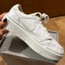 Nike Air Force 1 PLT.AF.ORM in all white Image 3