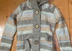 Next Hooded Coatigan / Coat / Cardigan / Knitwear - Girls - Age 7 to 8 - New