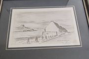 Diarmuid Mac Gabhann  framed print of Coliemane Co. Dublin   3/75 Signed print.