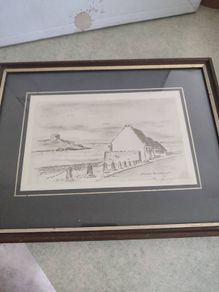 Diarmuid Mac Gabhann  framed print of Coliemane Co. Dublin   3/75 Signed print.