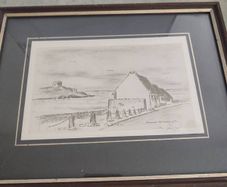 Diarmuid Mac Gabhann  framed print of Coliemane Co. Dublin   3/75 Signed print.