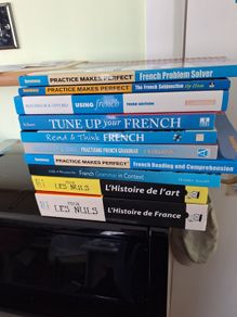 Self teaching French language books