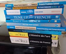 Self teaching French language books