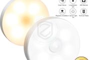 PIR Motion Sensor LED Night Light USB Rechargeable Dimmable Night Lamp for Bedroom Kitchen Cabinet Light Wireless Closet Light