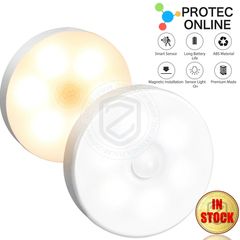 PIR Motion Sensor LED Night Light USB Rechargeable Dimmable Night Lamp for Bedroom Kitchen Cabinet Light Wireless Closet Light
