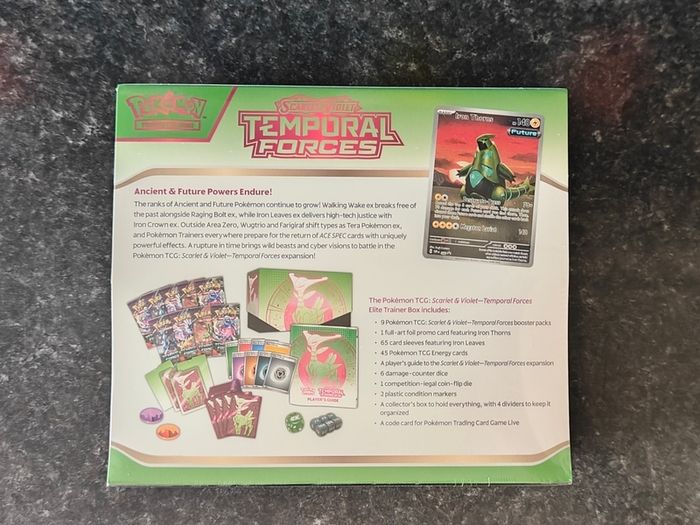 Free Tracked Shipping, Pokemon Temporal Forces Iron Leaves Etb