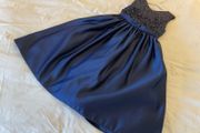 Girls stunning occasion party dress by Sugar Plum Navy