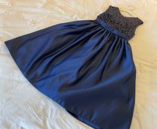 Girls stunning occasion party dress by Sugar Plum Navy