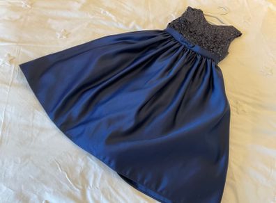 Girls stunning occasion party dress by Sugar Plum Navy