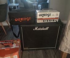 Orange Dual Terror & Marshall 1936v 2x12 Cab