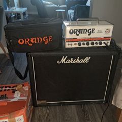 Orange Dual Terror & Marshall 1936v 2x12 Cab