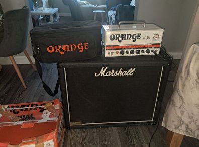 Orange Dual Terror & Marshall 1936v 2x12 Cab
